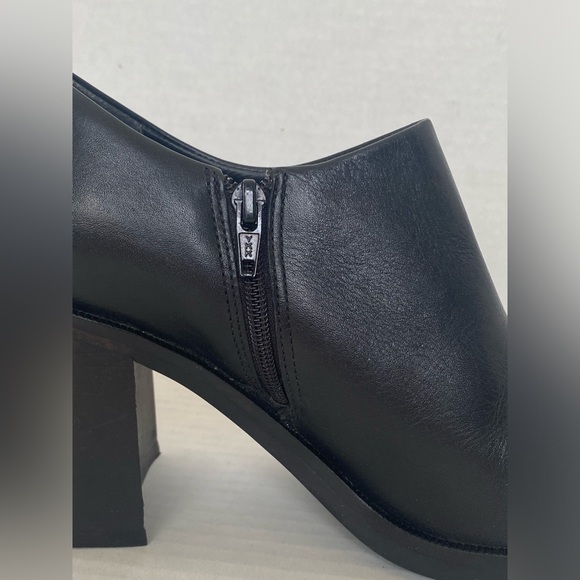 Womens BAKERS Embassy ll Black Leather Chunky Ankle Booties Size 7.5 - Picture 6 of 15